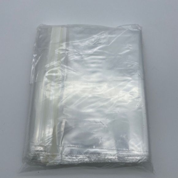 100 Clear Poly Bags - 6x9 - Strong Self Seal Strip with Suffocation Warning - Picture 2 of 2